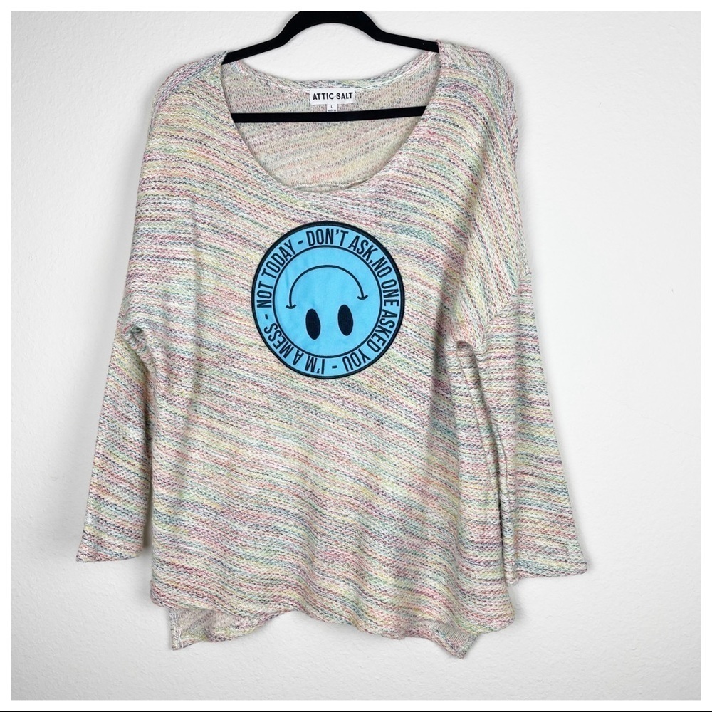 Attic Salt‎ smiley face pullover​​​​​​​